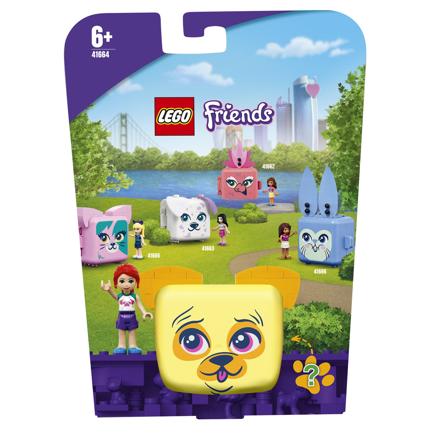 Конструктор LEGO Friends Кьюб Мии с мопсом 41664 купить по цене 99 ₽ в  интернет-магазине Детский мир