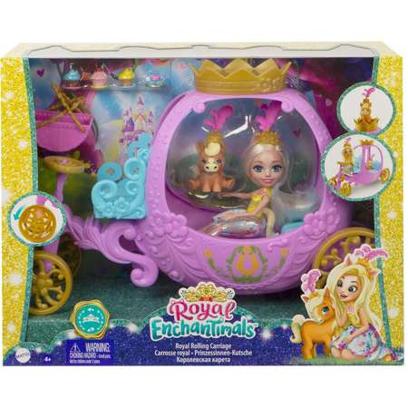 Набор игровой Enchantimals Королевская карета с куклой и аксессуарами GYJ16