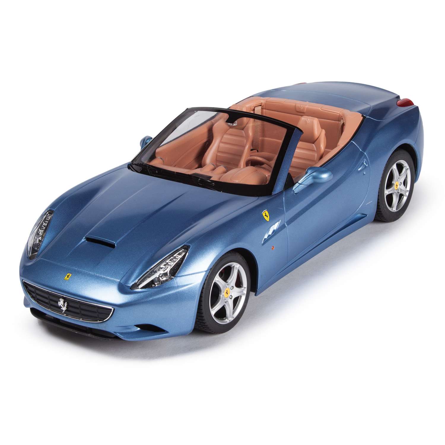 Машинка р/у Rastar Ferrari California 1:12 голубая - фото 2