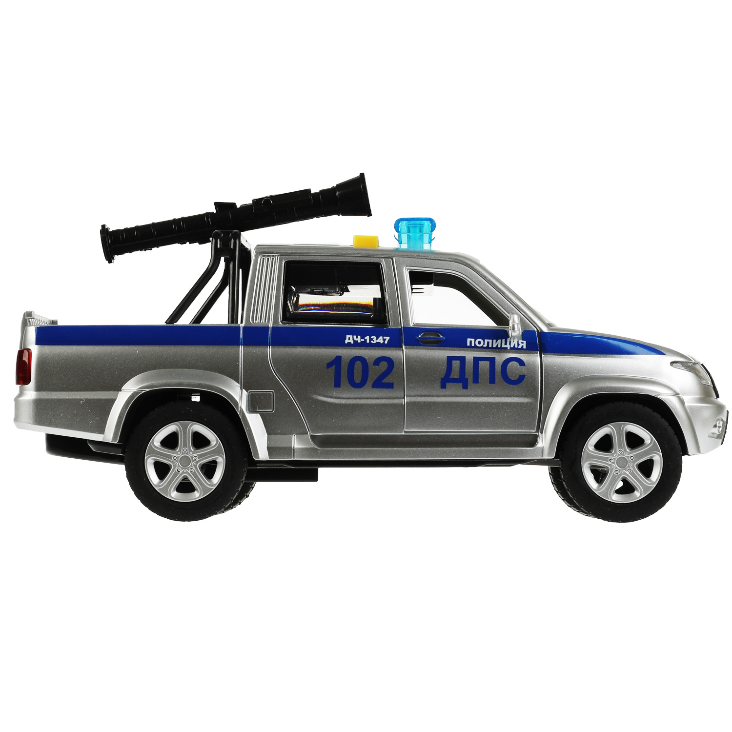 Машина Технопарк Uaz Pickup Полиция 341154 341154 - фото 2