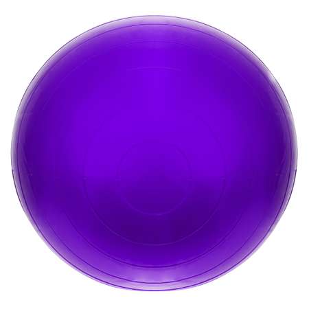 Гимнастический сдвоенный мяч STRONG BODY фитбол арахис 75х35 см фиолетовый Насос в комплекте