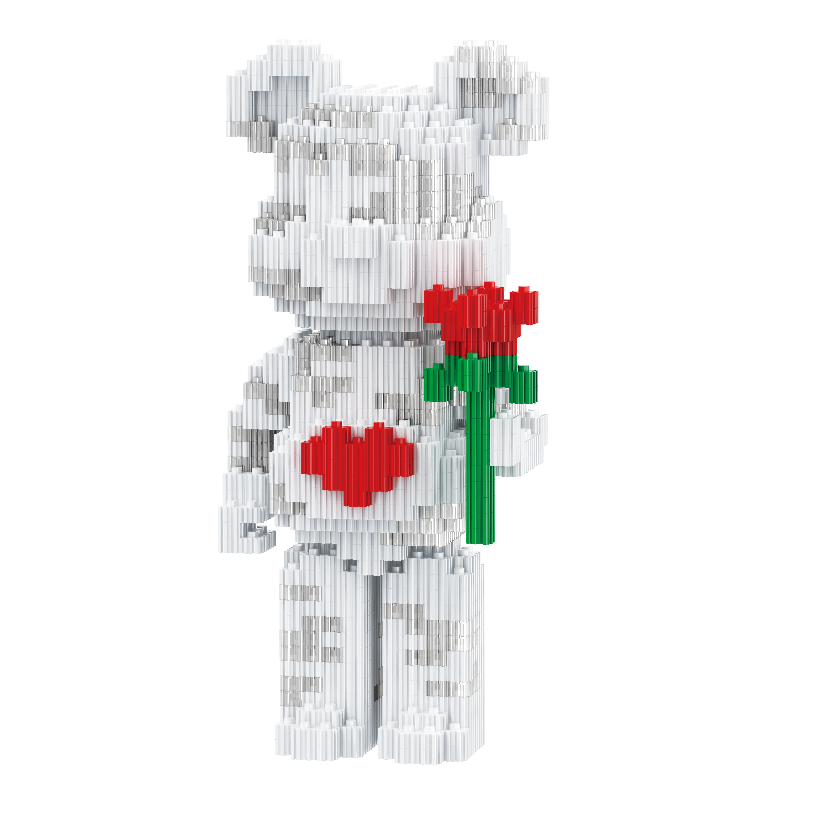 3D конструктор PIXEL ART Медведь BearBrick - фото 1