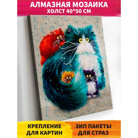 Алмазная мозаика Art on Canvas Котики в ассортименте