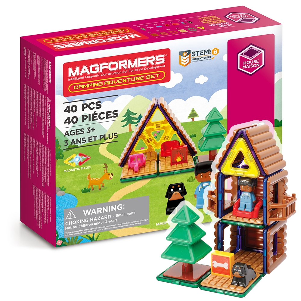 Магнитный конструктор MAGFORMERS Camping Adventure Set 40 деталей - фото 11