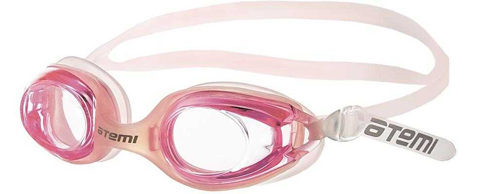 Очки для плавания детские Atemi N7402 от 4 до 12 лет цвет розовый - фото 1