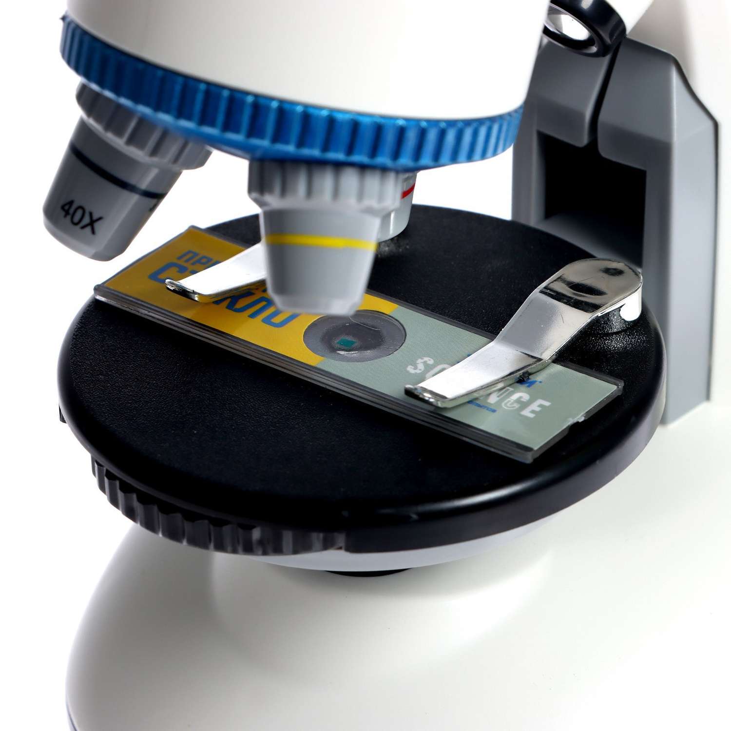 Игровой набор Эврики «Лабораторный микроскоп» вращающийся объектив с подсветкой увеличение X40 100 400 - фото 7