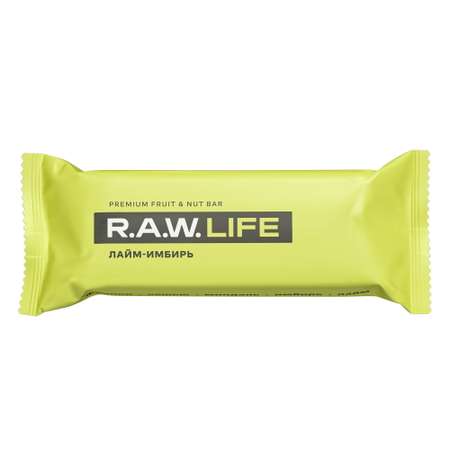 Батончик R.A.W.LIFE орехово-фруктовый лайм-имбирь 47г