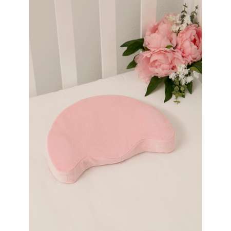 Подушка для новорожденных Baby Nice с эффектом памяти MEMORY FOAM розовый