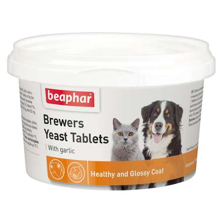 Витамины для собак и кошек Beaphar Brewers Yeast Tabletes с пивными дрожжами и чесноком 250г