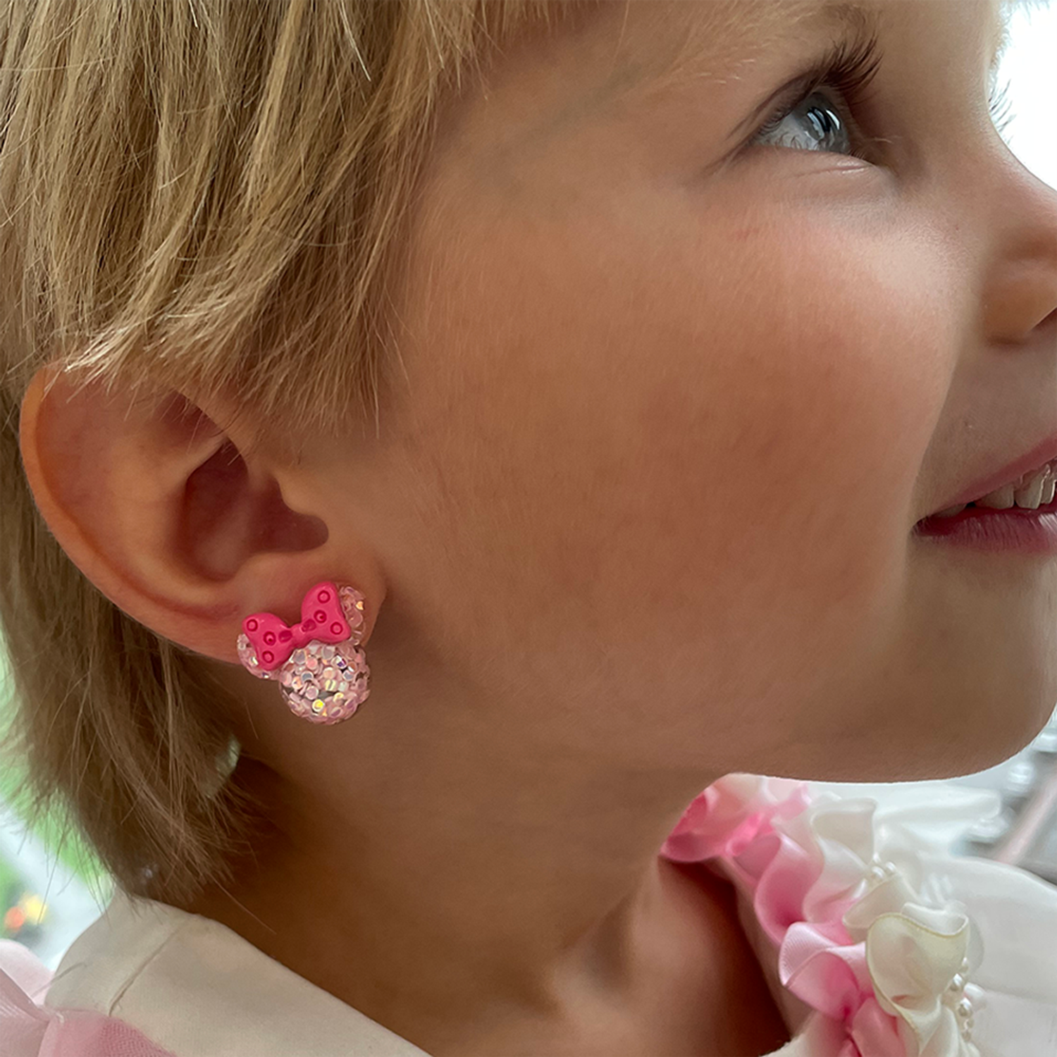 Клипсы Леди Бант детские для ушей для девочек. Минни Маус U01026-1 - фото 4