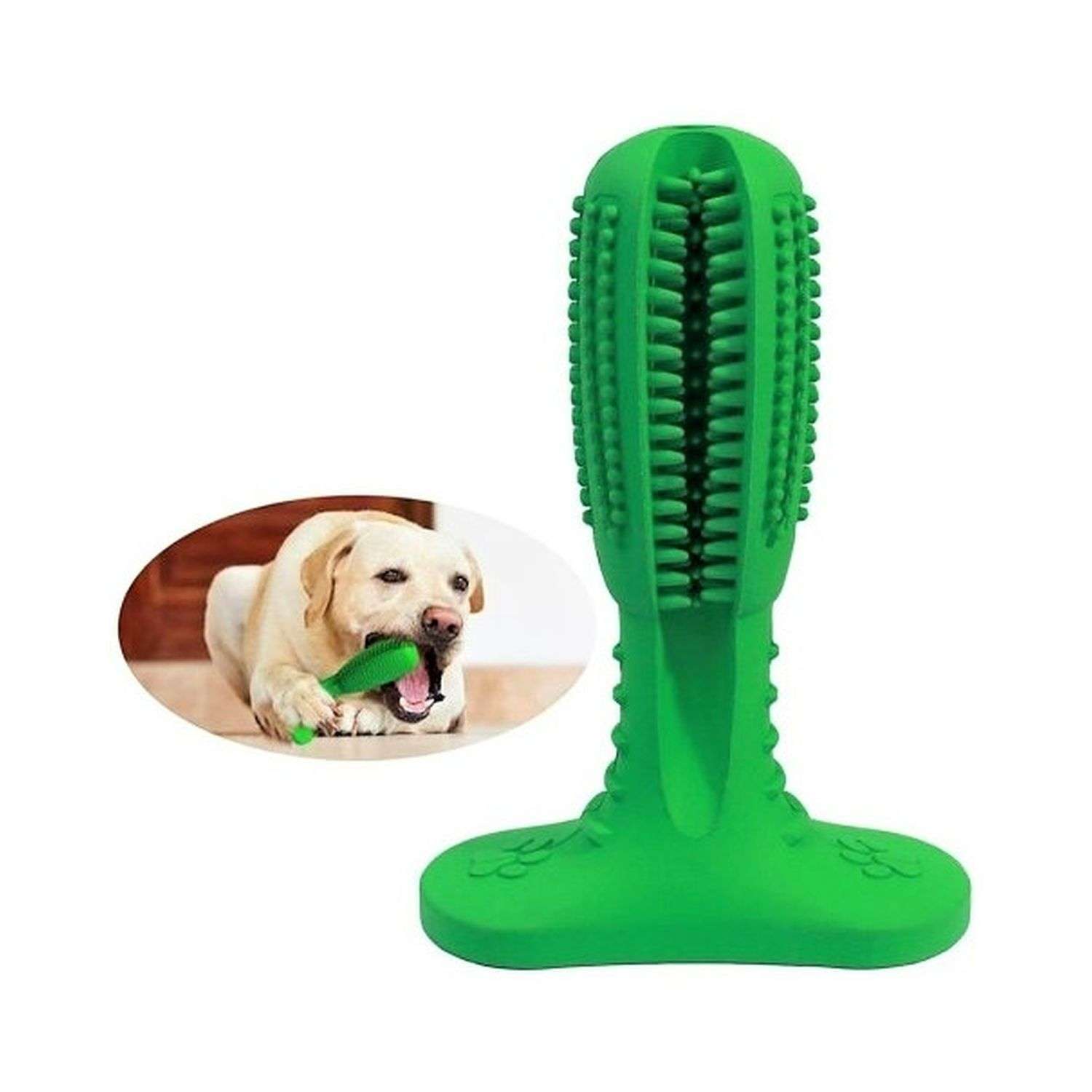 Зубная щетка для собак Uniglodis Цвет: зеленый - фото 2