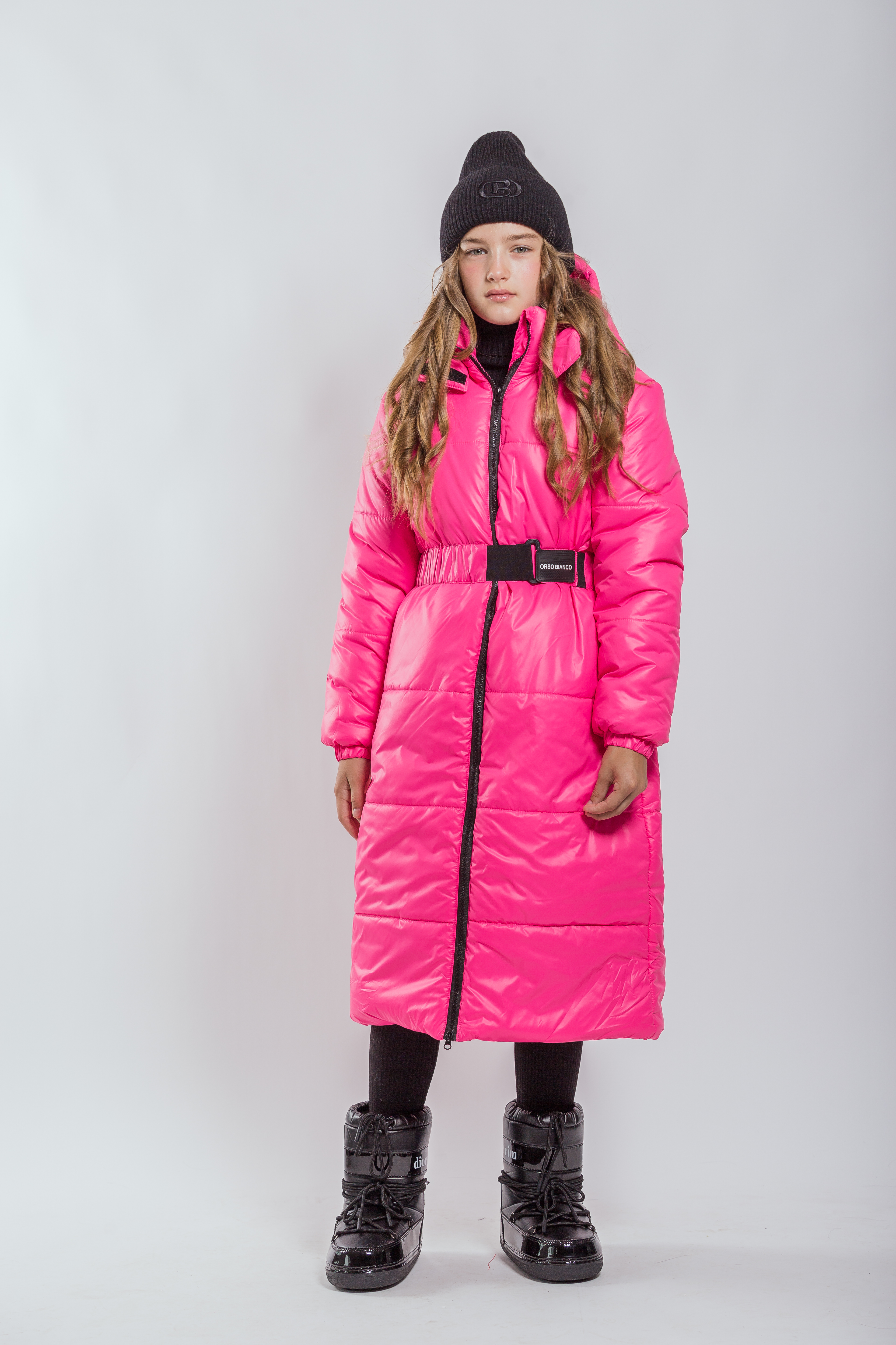 Пальто Orso Bianco OB40992-02_ярк.розовый - фото 1
