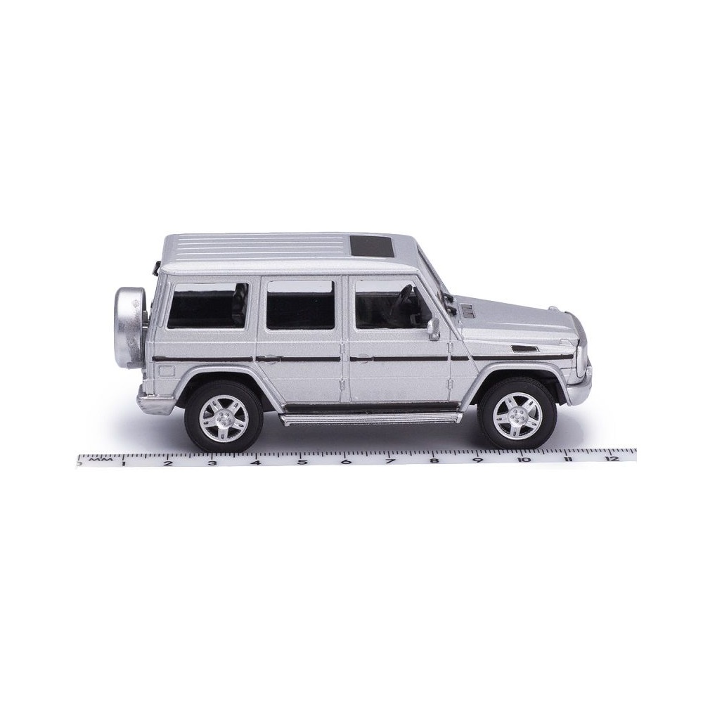 Мини-модель 1:43 CARARAMA Mercedes-Benz G-Class G500 металлическая серебристая 30182 - фото 4