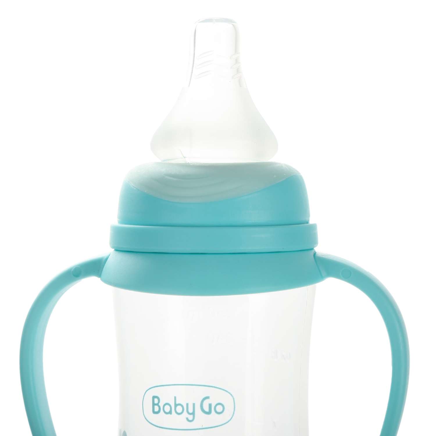 Бутылочка BabyGo с ручками 250мл Blue Z-001B - фото 3