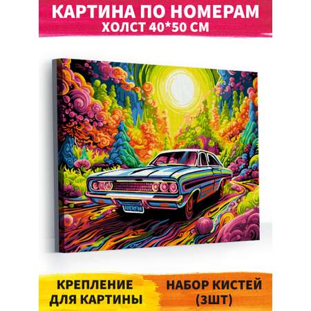 Картина по номерам Hobby Paint холст на подрамнике 40х50 см Поп арт вояж