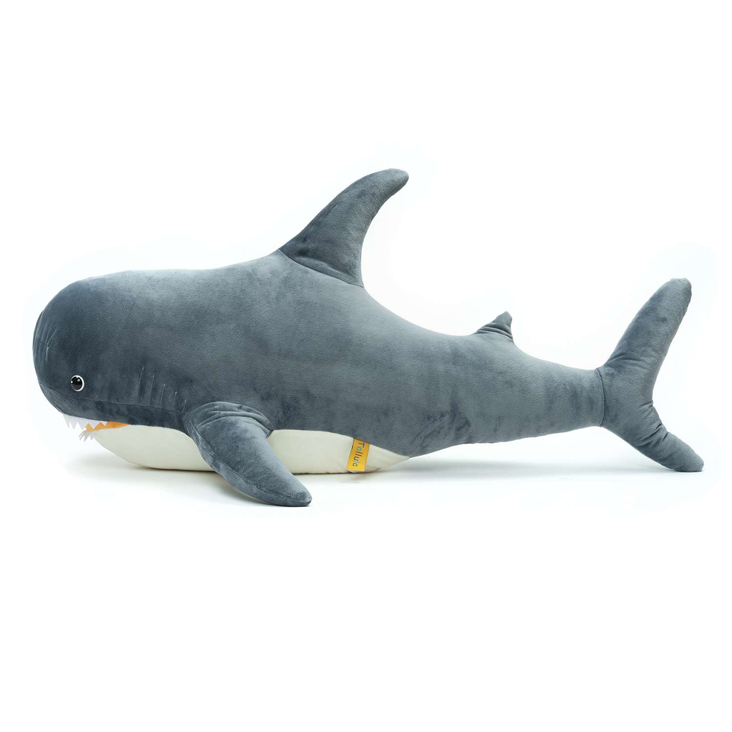 Игрушка мягконабивная Tallula Акула 95 см серая - фото 2