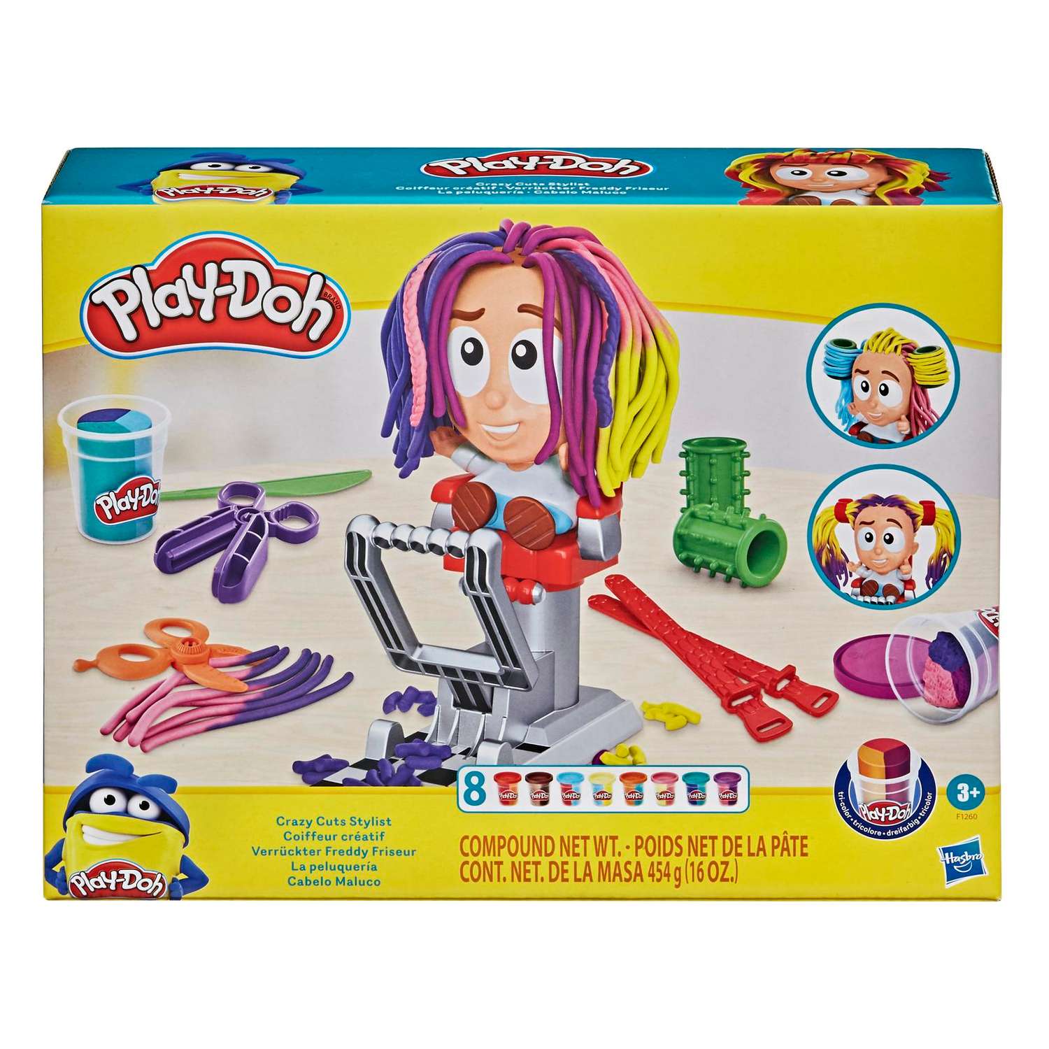 Набор игровой Play-Doh Сумасшедшие прически F12605L0 - фото 1