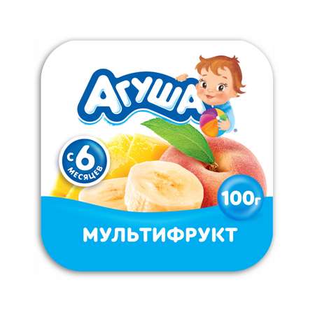 Творог фруктовый Агуша Мультифрукт 3.9%100г с 6месяцев