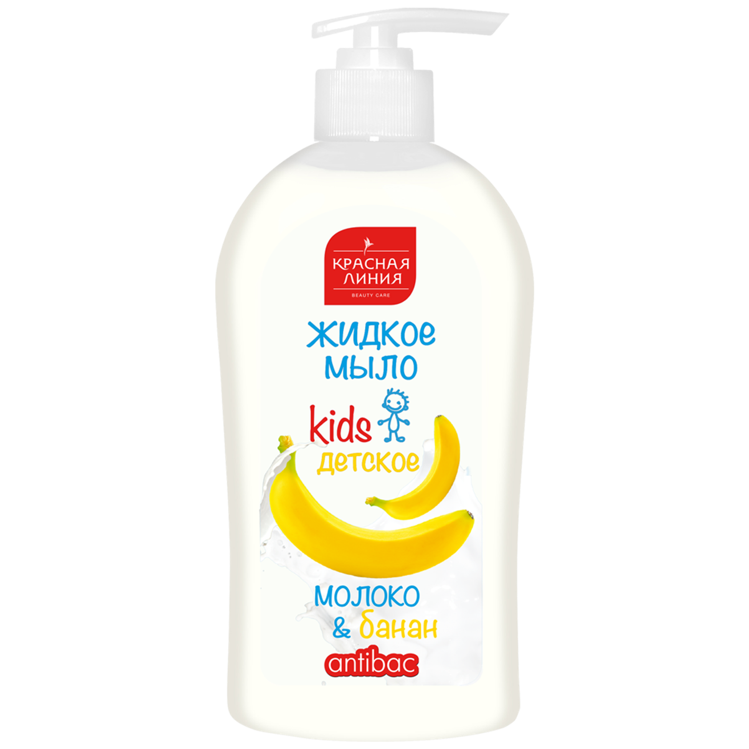 Жидкое мыло детское Красная Линия для рук Молоко и банан 500 г - фото 1