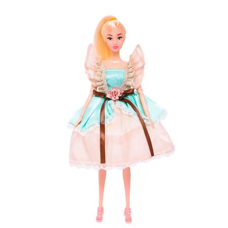 Кукла-модель Happy Valley Шарнирная «Нежные мечты» в бежево-бирюзовом платье