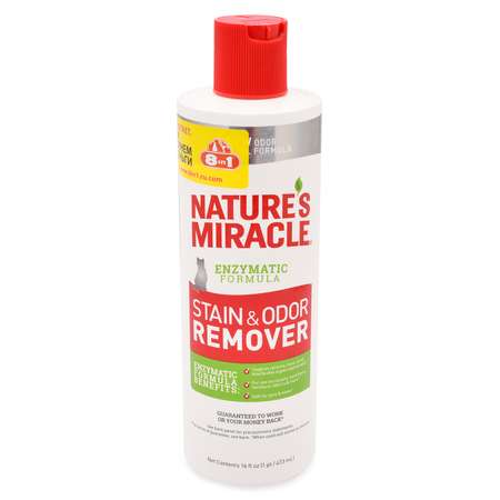 Уничтожитель пятен и запахов от кошек Natures Miracle Remover универсальный 473 мл