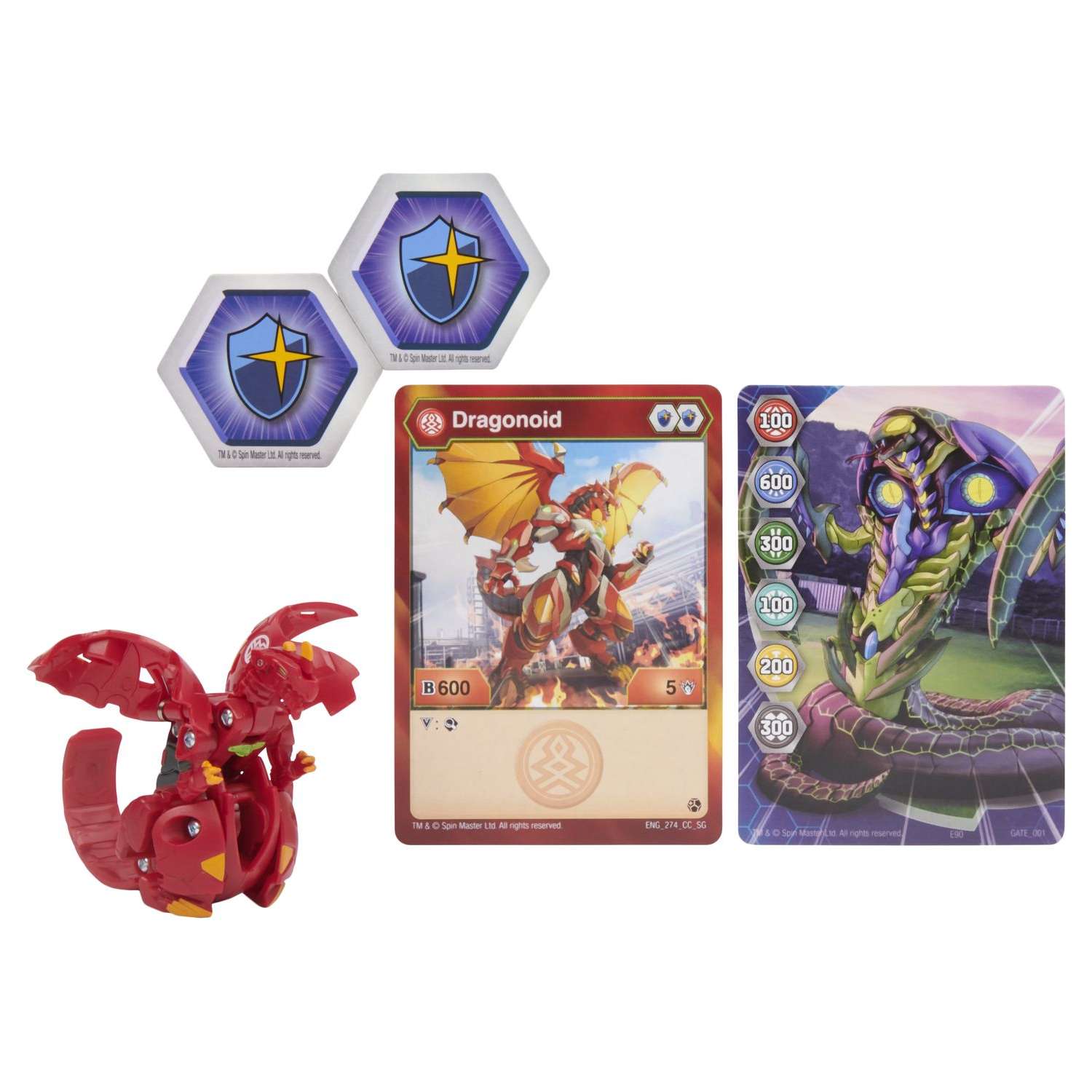 Фигурка-трансформер Bakugan S3 Dragonoid Red 6061459/20129959 - фото 1