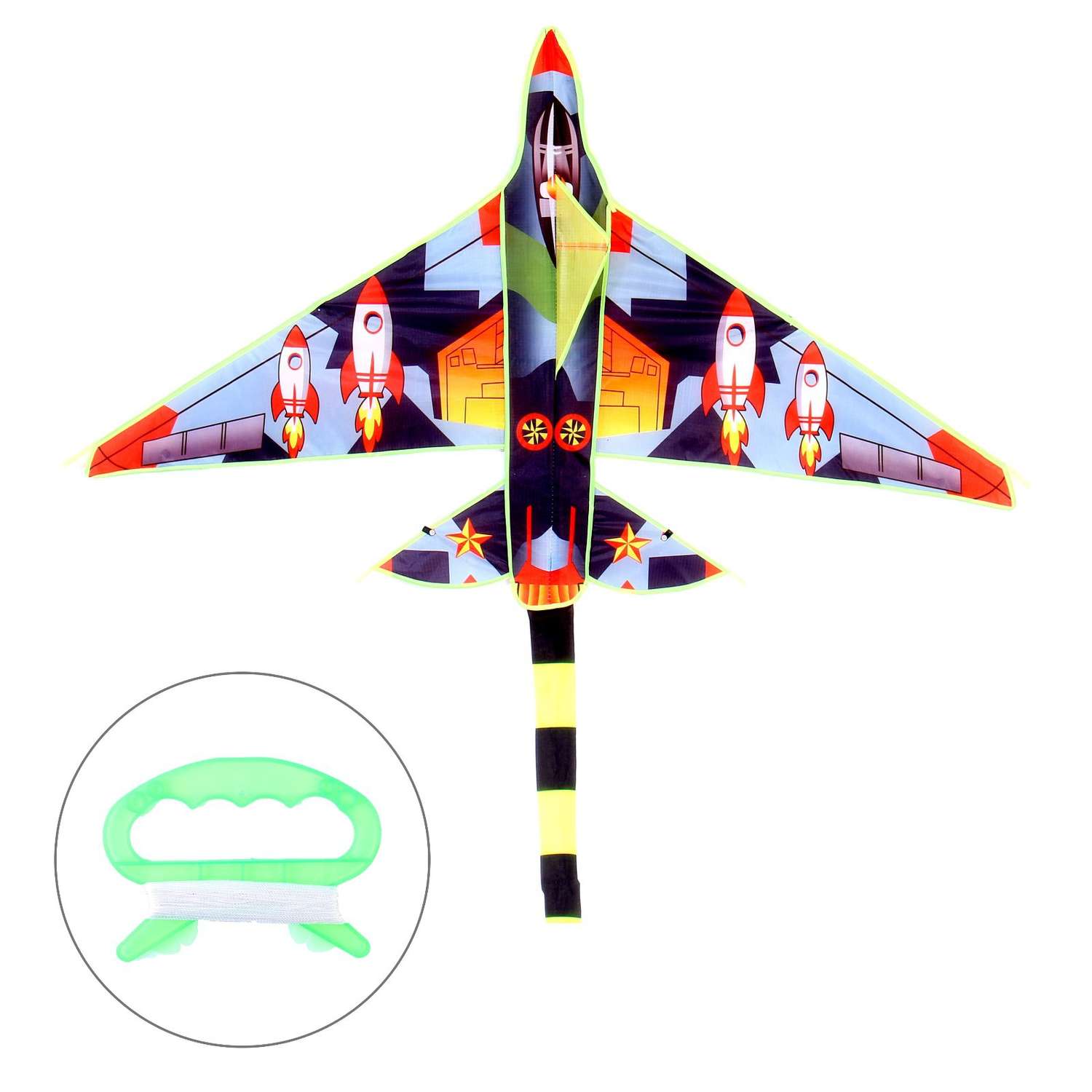 Воздушный змей Funny Toys Ракета - фото 2