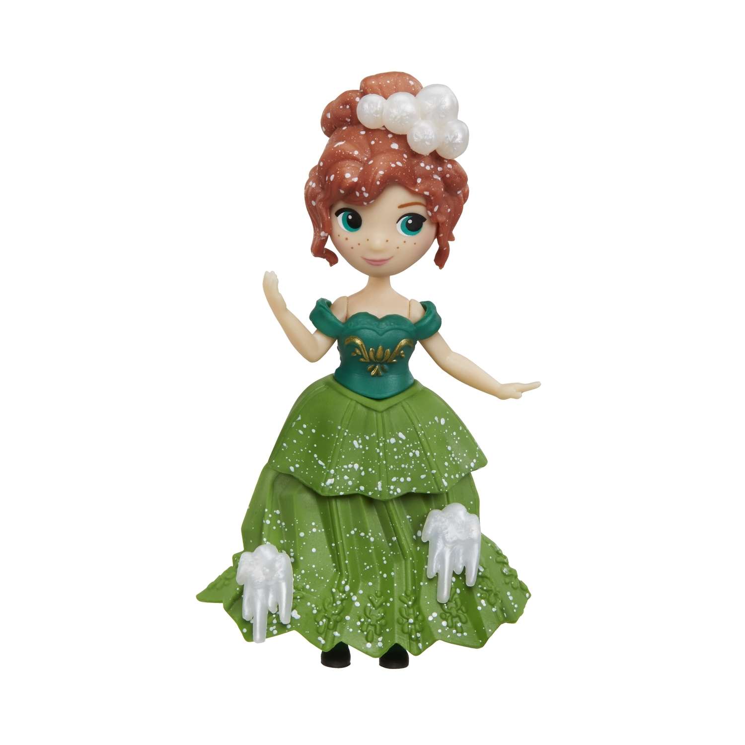 Кукла мини Disney Frozen Холодное Сердце Анна в платье Холодное торжество C1096EU4 - фото 1