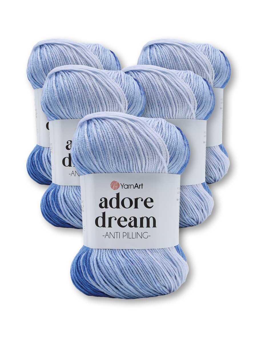 Пряжа для вязания YarnArt Adore Dream 100 гр 280 м акрил секционная анти-пиллинг 5 мотков 1067 секционный - фото 1