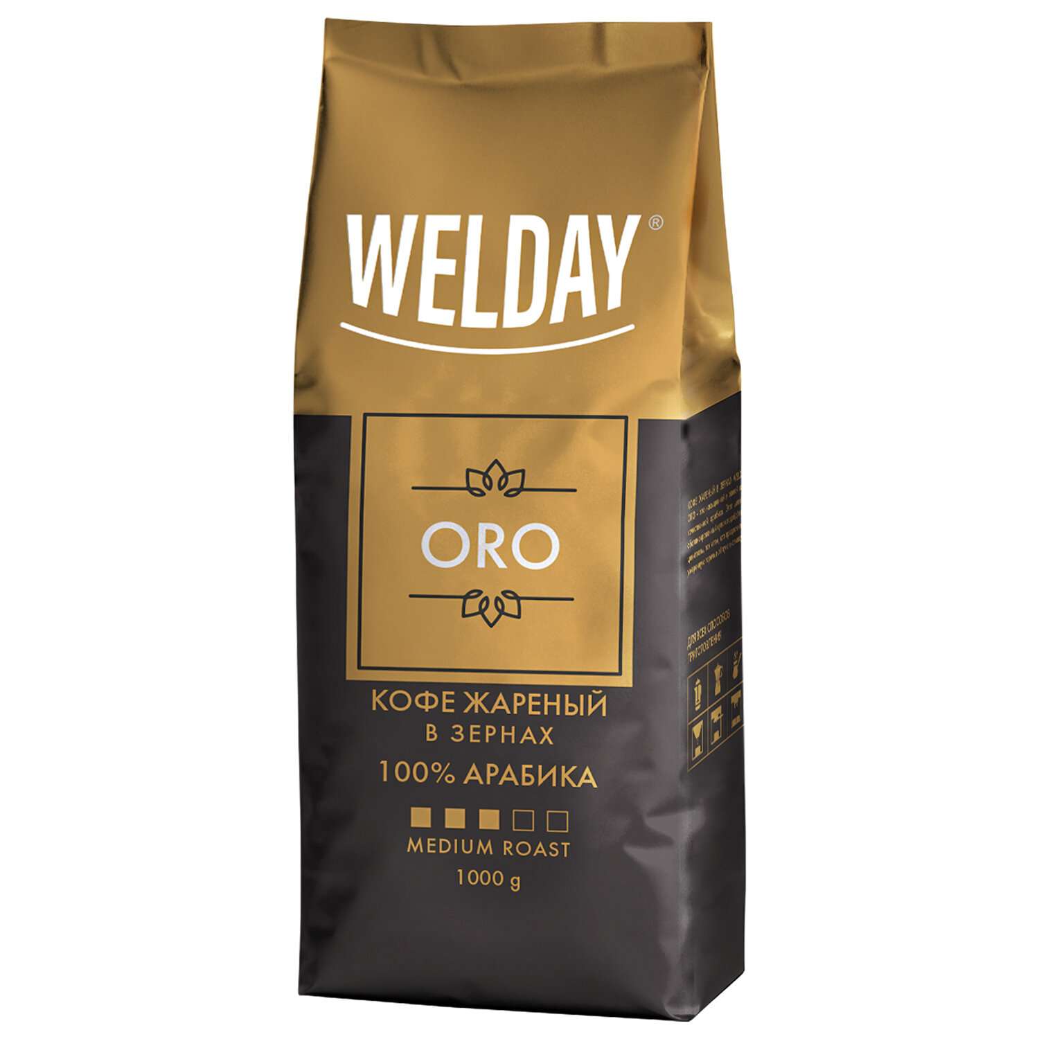 Кофе в зернах WELDAY арабика 1 кг - фото 7