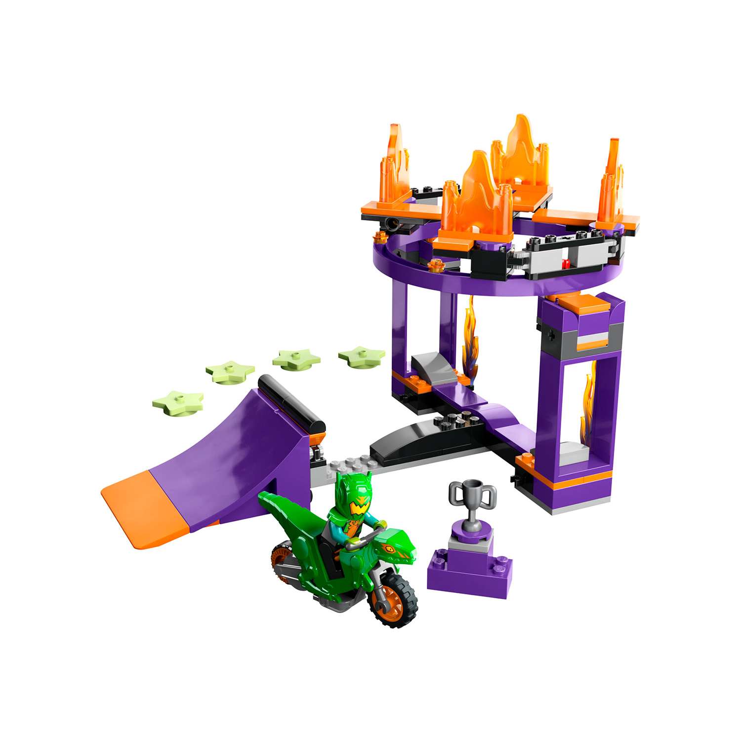 Конструктор детский LEGO City Stuntz Испытание каскадеров с трамплином и кольцом 60359 - фото 6