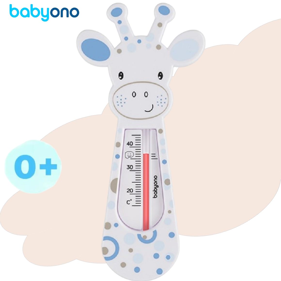 Термометр для воды Babyono для купания новрожденных арт776/03 Жирафик - фото 1