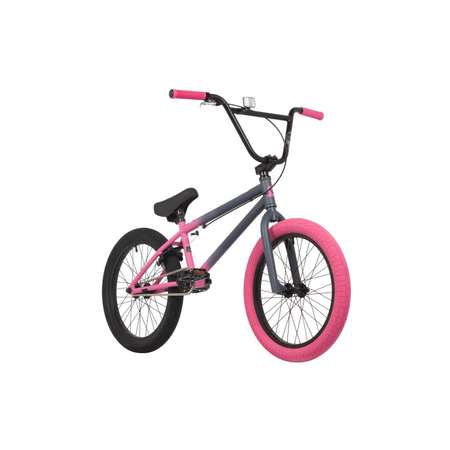 Велосипед 20BMX серо-розовый NOVATRACK BMX JUPITER