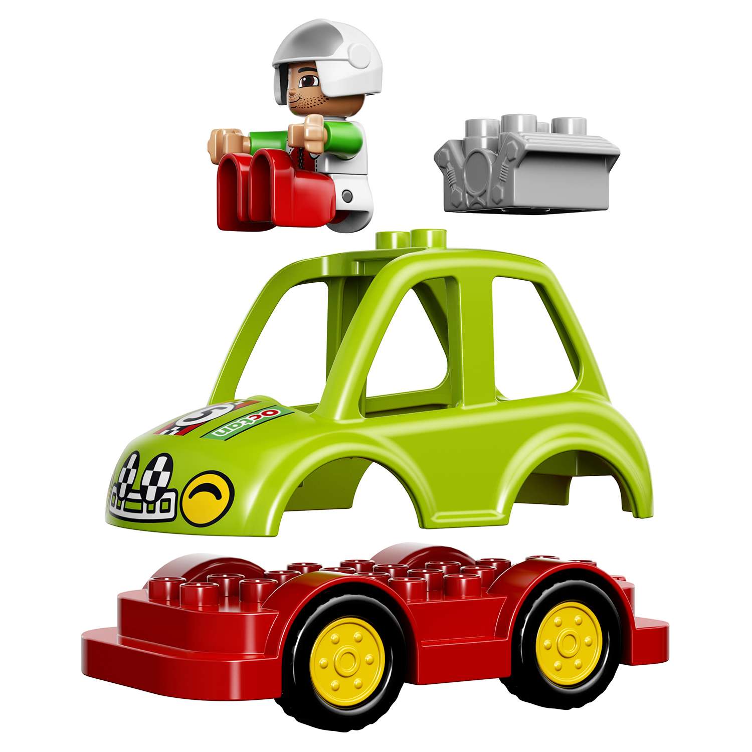 Конструктор LEGO DUPLO Town Гоночный автомобиль (10589) - фото 9