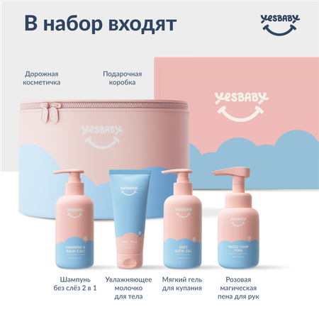 Набор косметики детский YESBABY Нежный уход