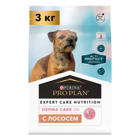 Корм для собак Pro Plan Acti Protect 3кг для мелких и карликовых пород с чувствительной кожей лосось