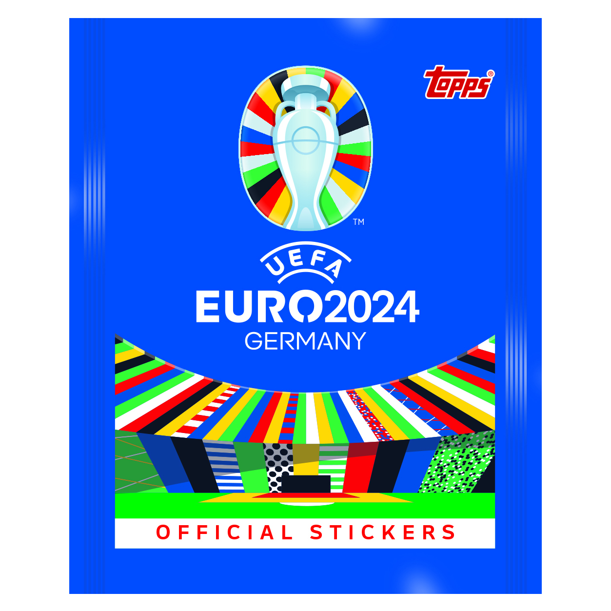 Подарочный набор topps Чемпионат Европы по футболу 9 пакетиков в жестяной коробке - фото 4