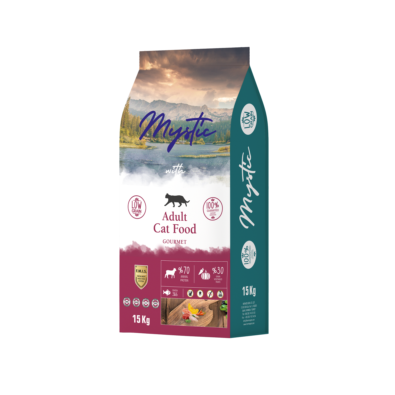 Корм для кошек Mystic 15кг Adult Cat Food Gourmet - фото 1