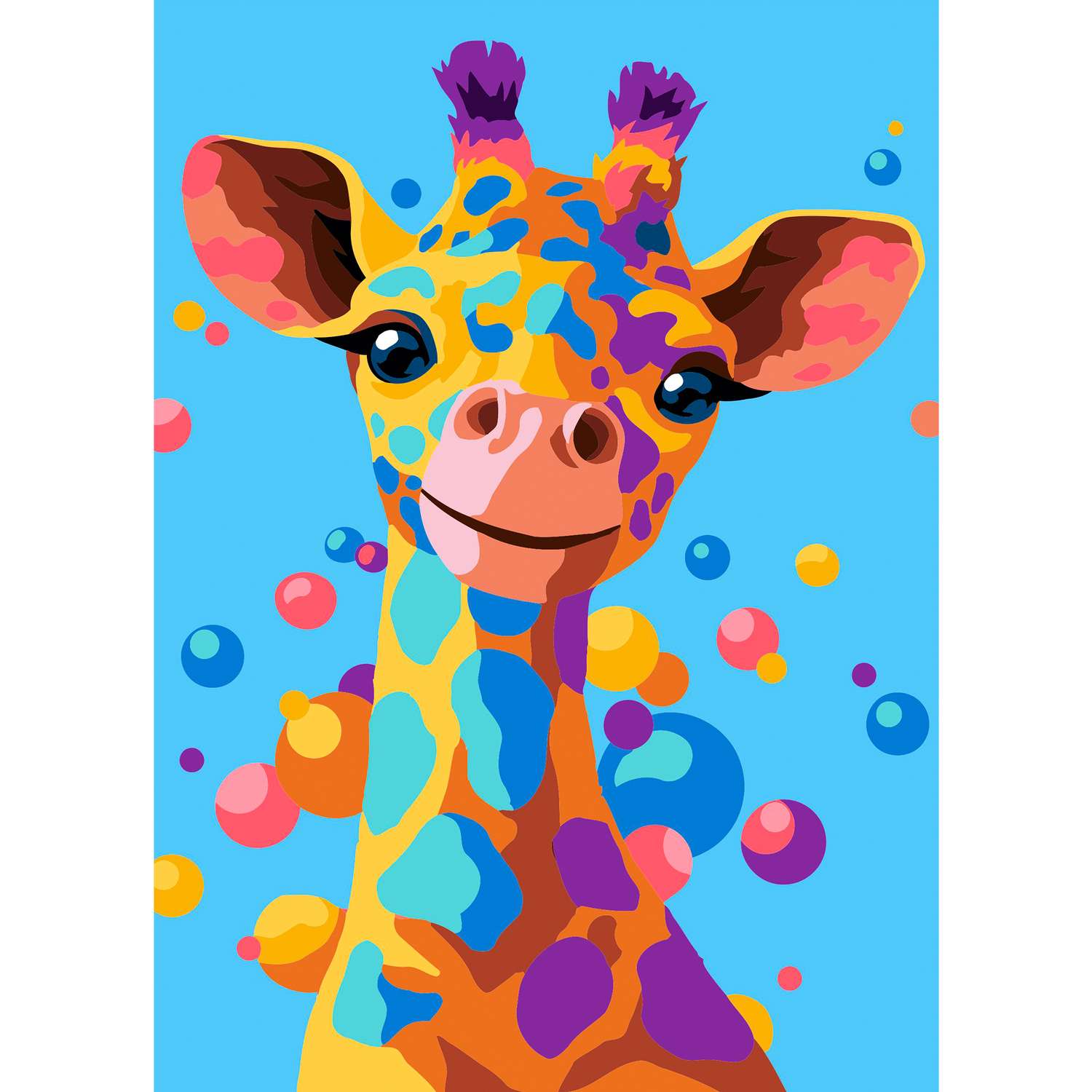 Картина по номерам Hobby Paint Серия Мини 15х21 Улыбчивый жираф - фото 2