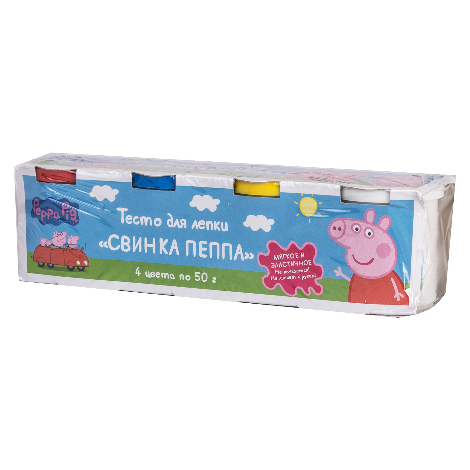 Тесто для лепки Свинка Пеппа Pig Свинка Пеппа 50г*4 33359 - фото 6