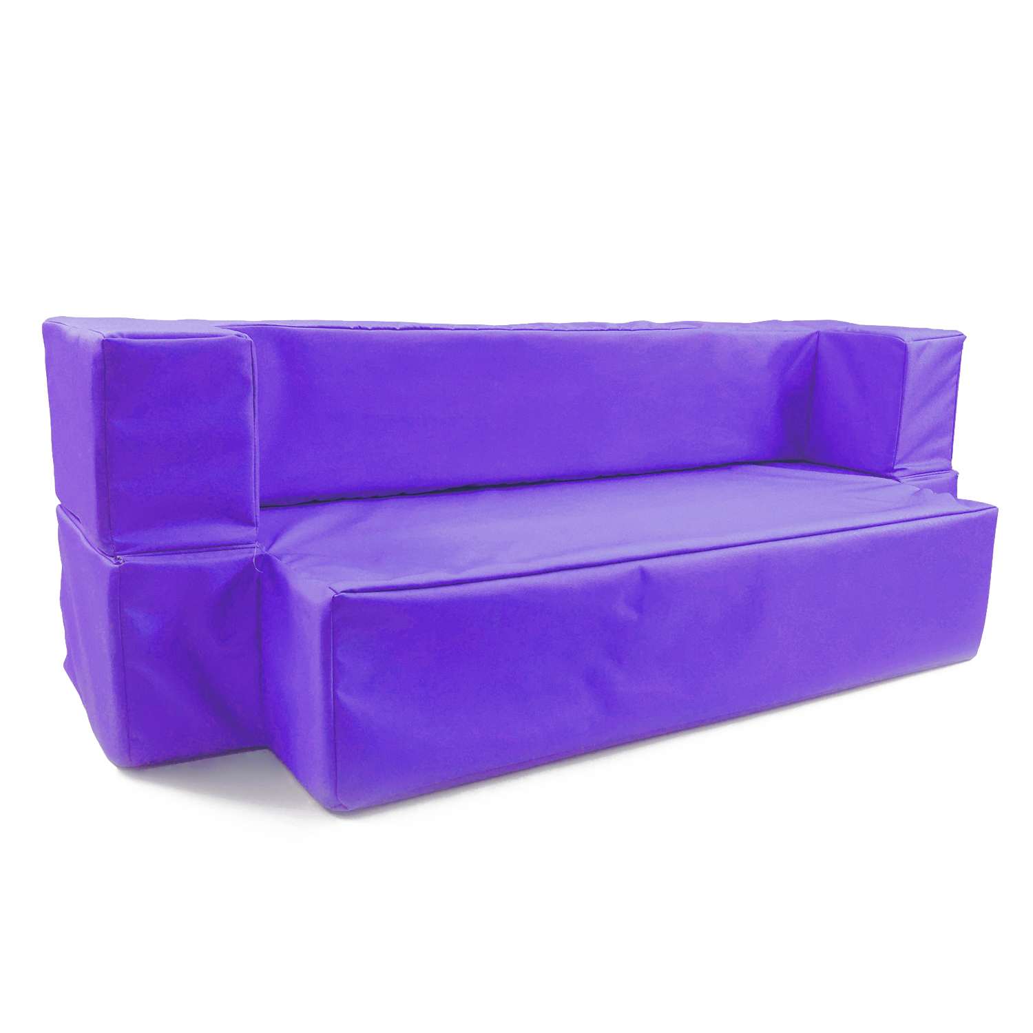 Диван-кровать Hotenok 2 в 1 мягкий Черничное мороженное фиолетовый divh101 - фото 1