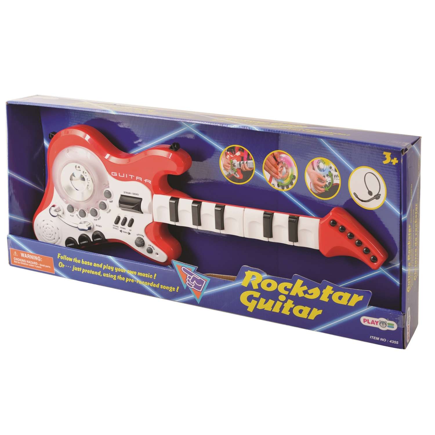 Музыкальная игрушка Playgo Гитара электронная - фото 2