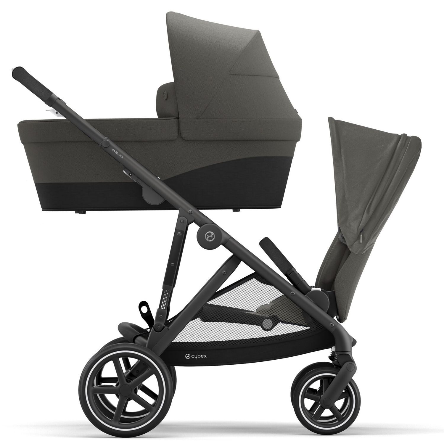 Блок спальный для коляски Cybex Gazelle S Seat Soho с дождевиком Grey 520004663 - фото 9