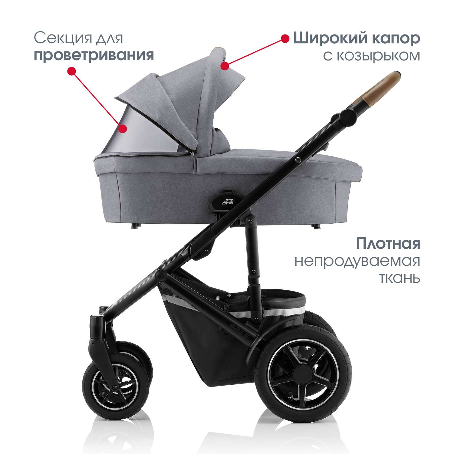 Коляска 2в1 Britax Roemer Smile III Frost grey - фото 6