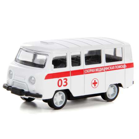 Машина HOFFMANN 1:64 Скорая помощь буханка Российский автопром инерционная