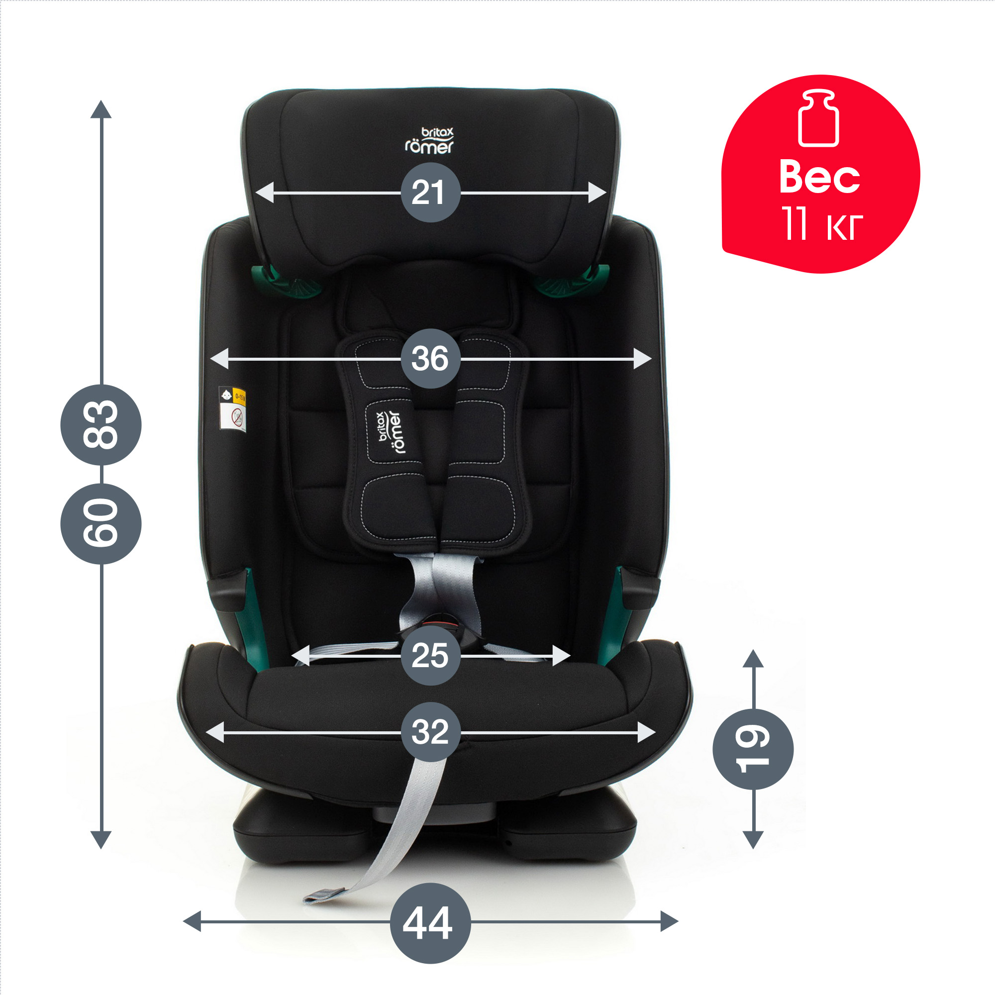 Автокресло Britax Roemer Advansafix i-Size Cosmos black - фото 13