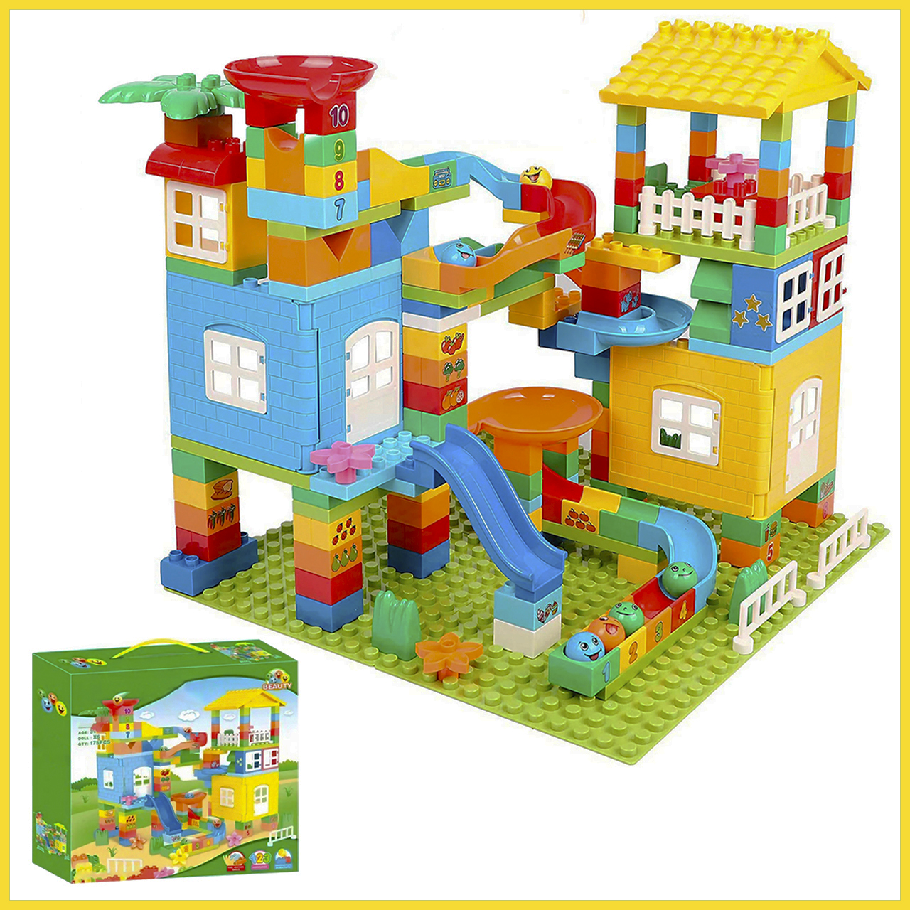 Игрушка LX Конструктор Duplo Дупло Парк развлечений - фото 2