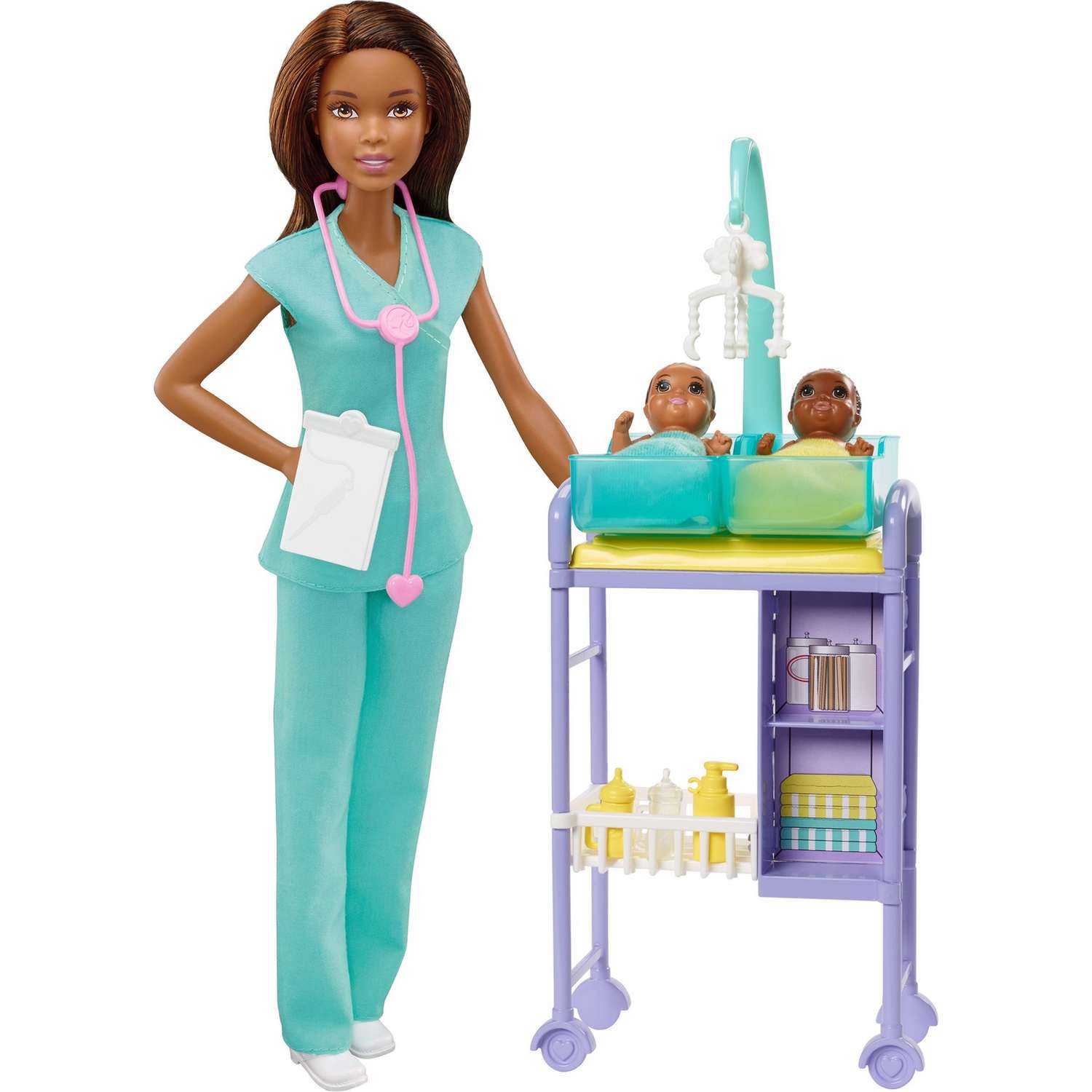 Набор игровой Barbie Кем быть Детский доктор Брюнетка GKH24 DHB63 - фото 1
