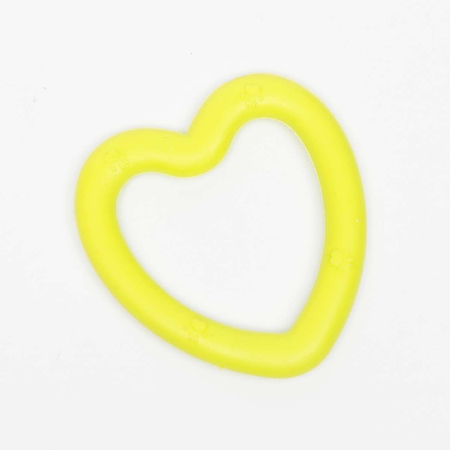 Игрушка Пижон жевательная «Сердце» TPR 8х7.5 см жёлтая - фото 3
