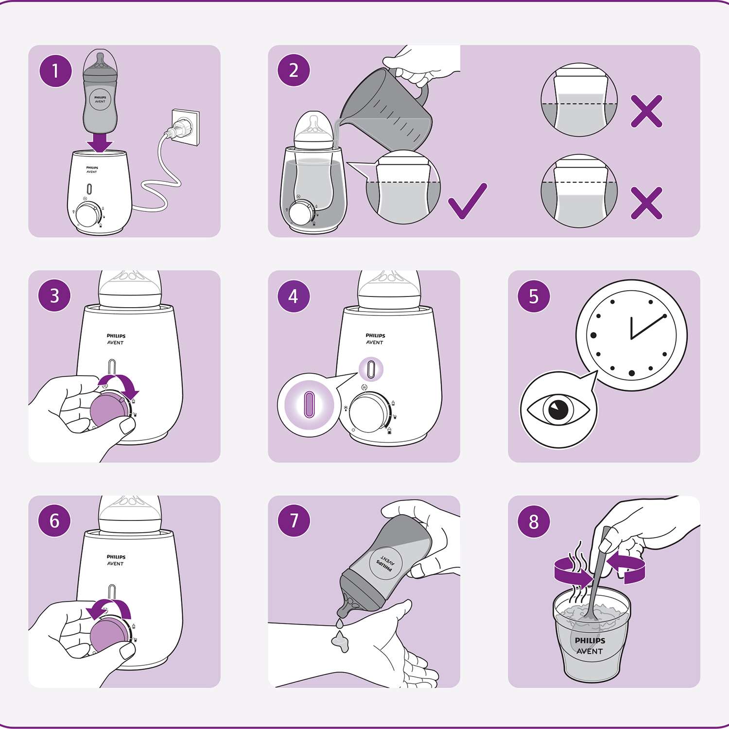 Avent bottle store warmer instructions scf355